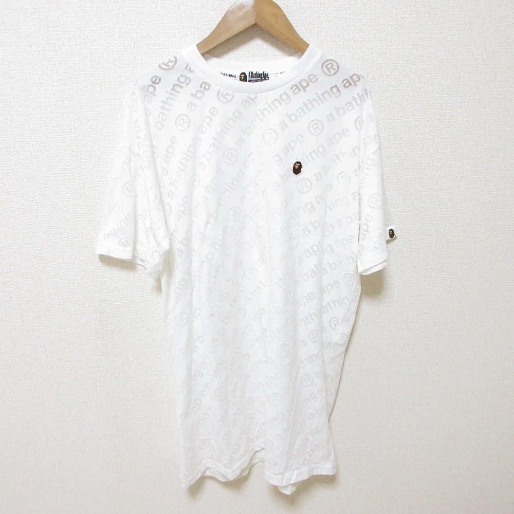 A BATHING APE ロゴジャガードTシャツ