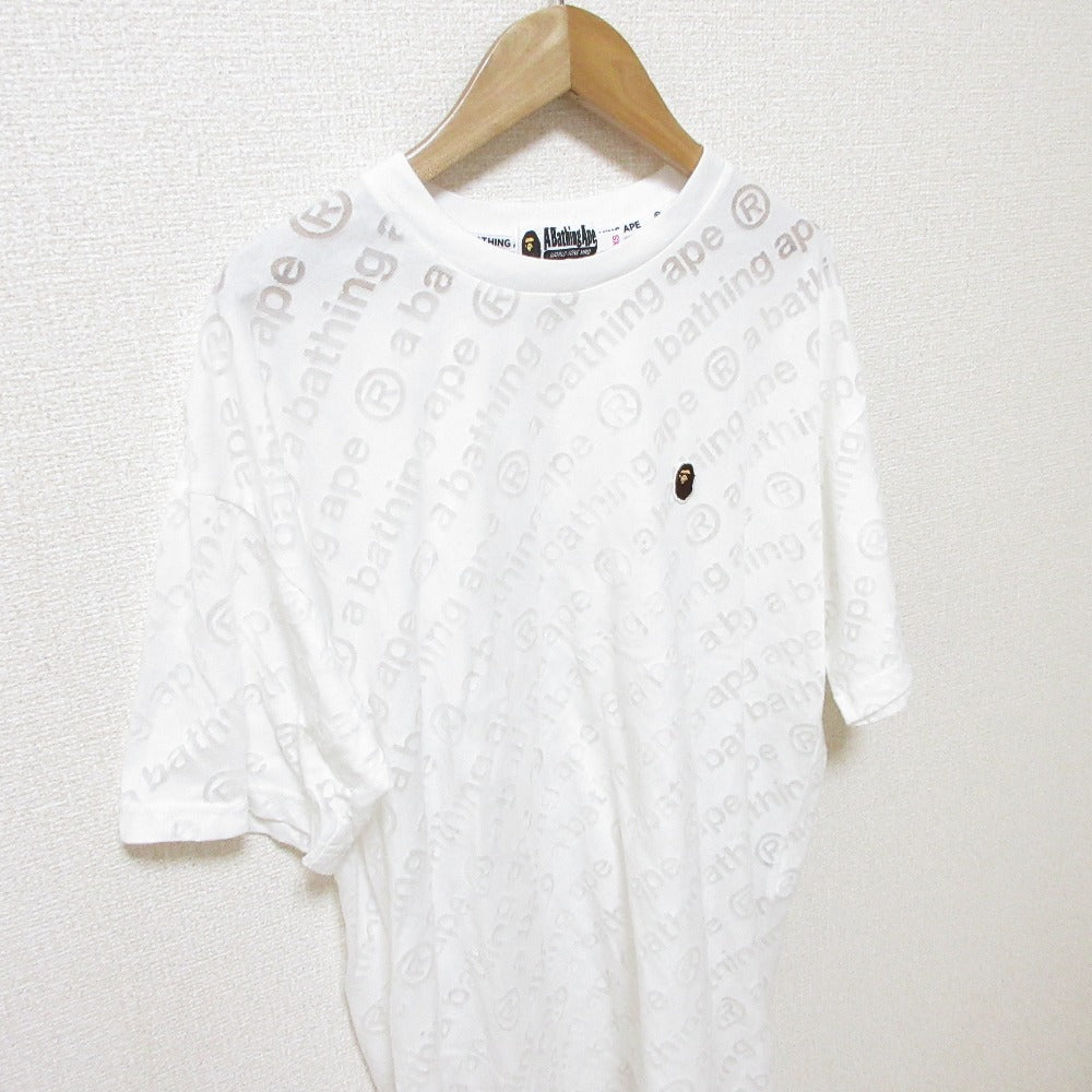 A BATHING APE ロゴジャガードTシャツ