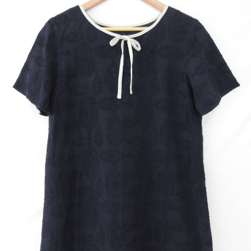 Sally Scott 刺繍入り膝丈ドレス
