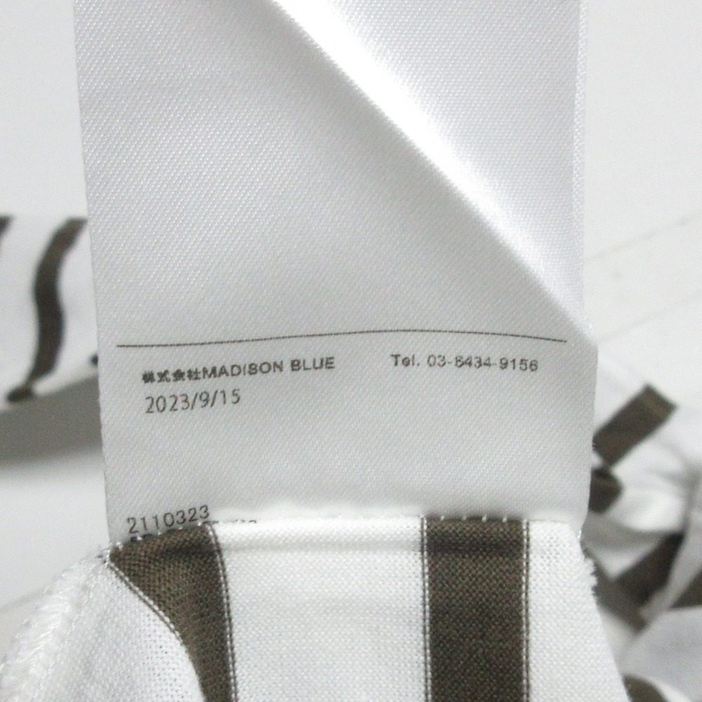 マディソンブルー ボート ネック 3/4 スリーブ Tシャツ