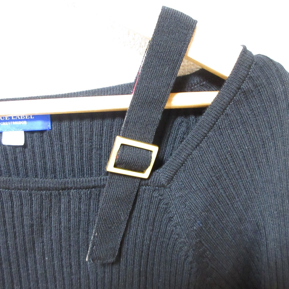 BLUE LABEL CRESTBRIDGE アシンメトリー ニット プルオーバー