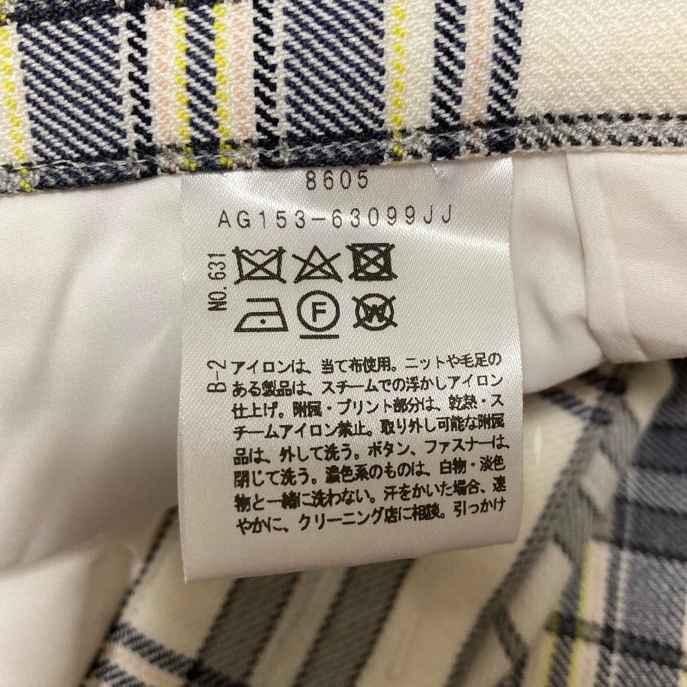 UNTITLED チェック ワイド パンツ