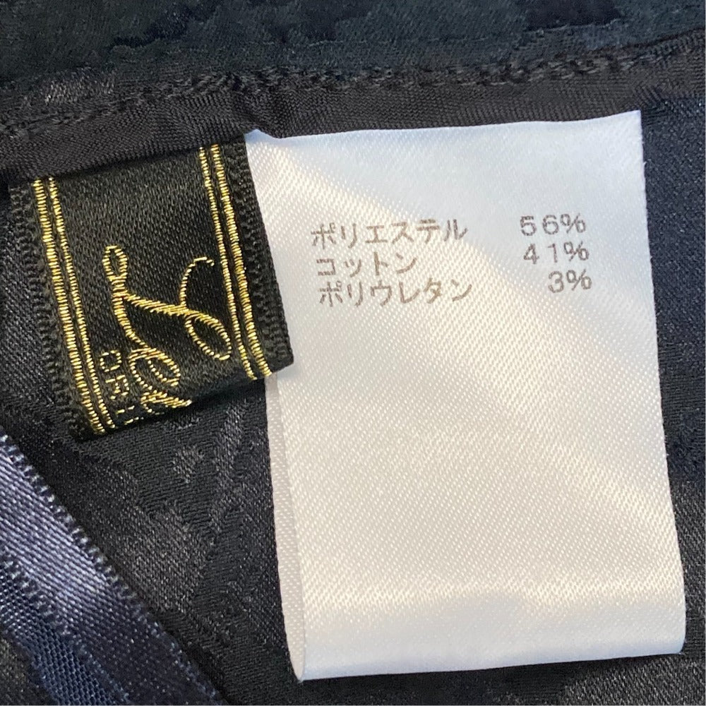 レリアン 総柄タックパンツ