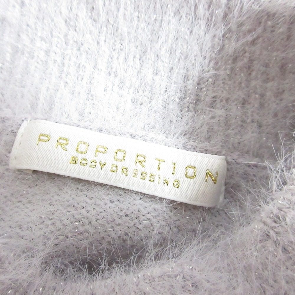 PROPORTION BODY DRESSING ラメ フェザー ドレス