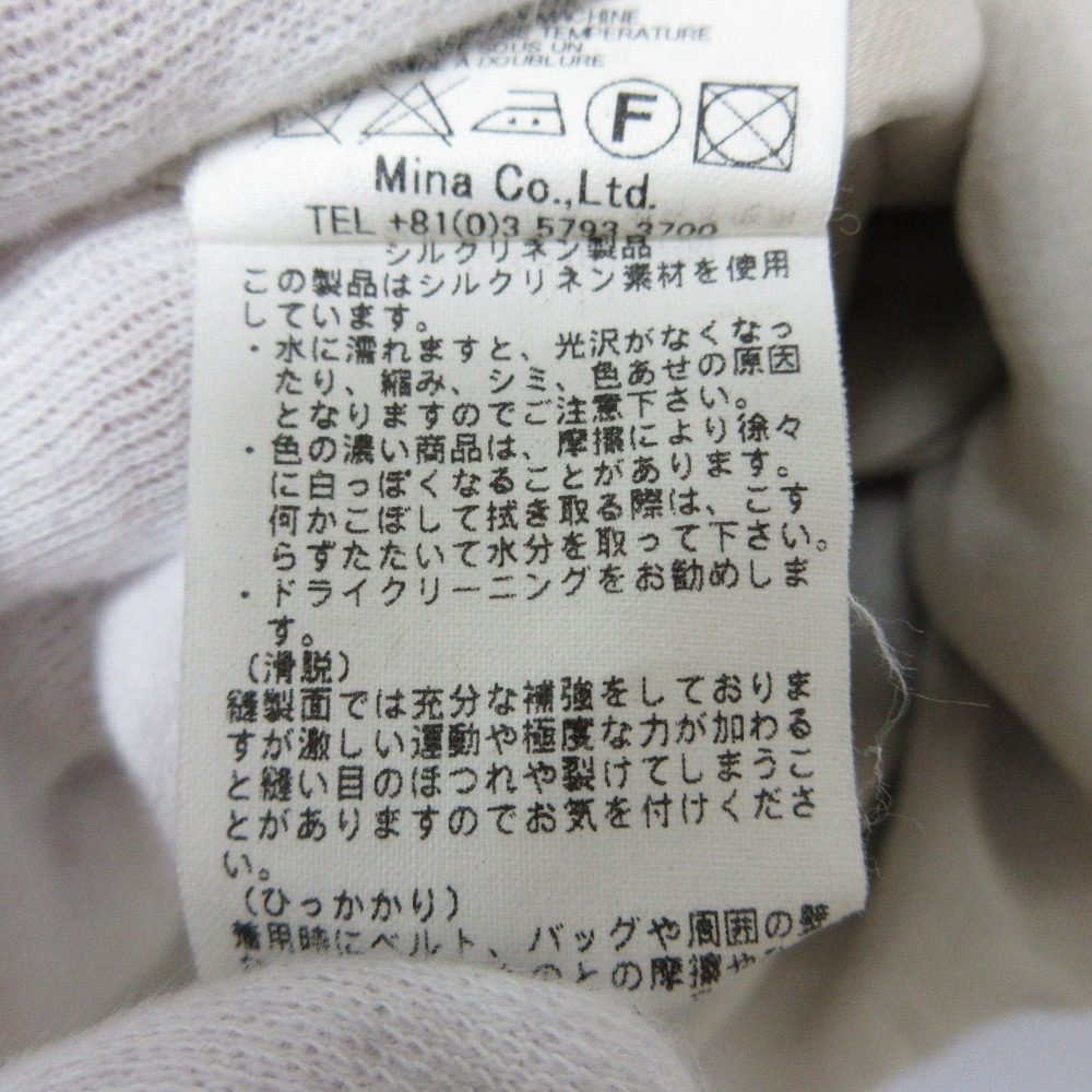 mina perhonen before シルク リネン ドレス