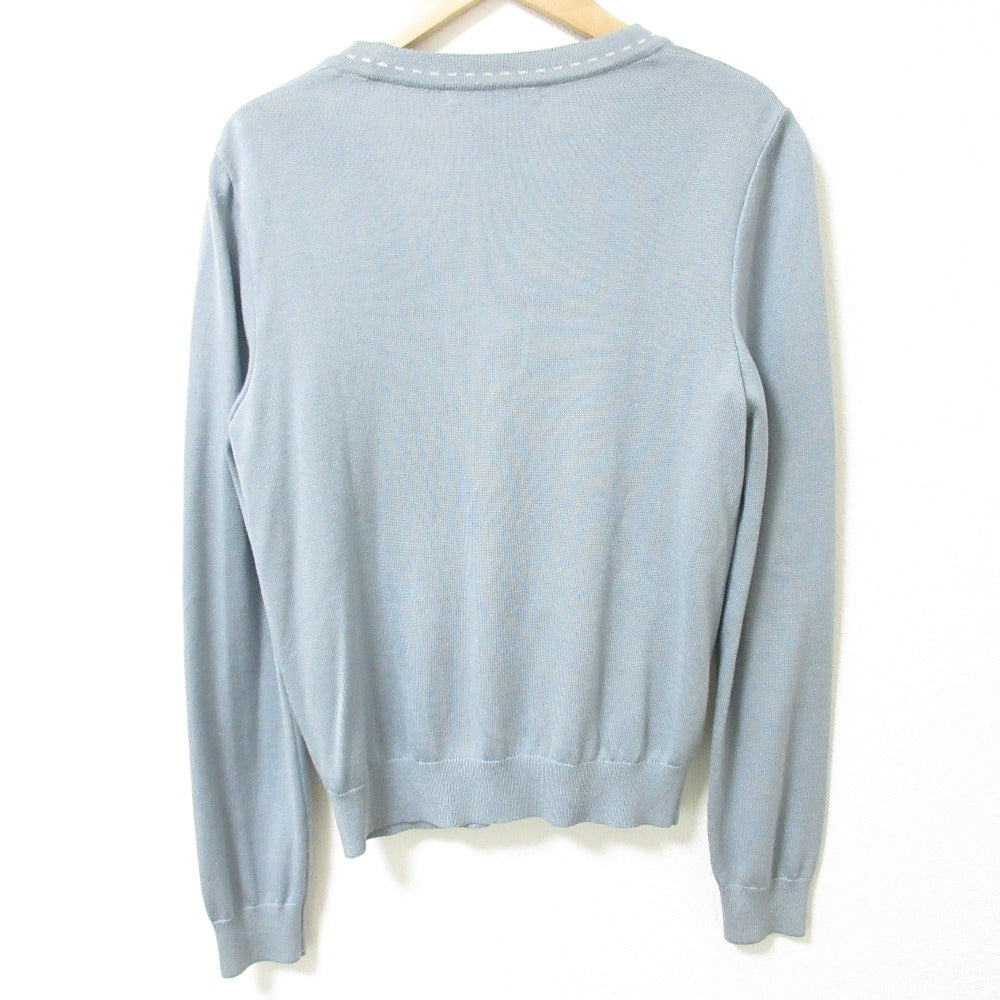 FOXEY NEW YORK COLLECTION 100% シルク ニット カーディガン