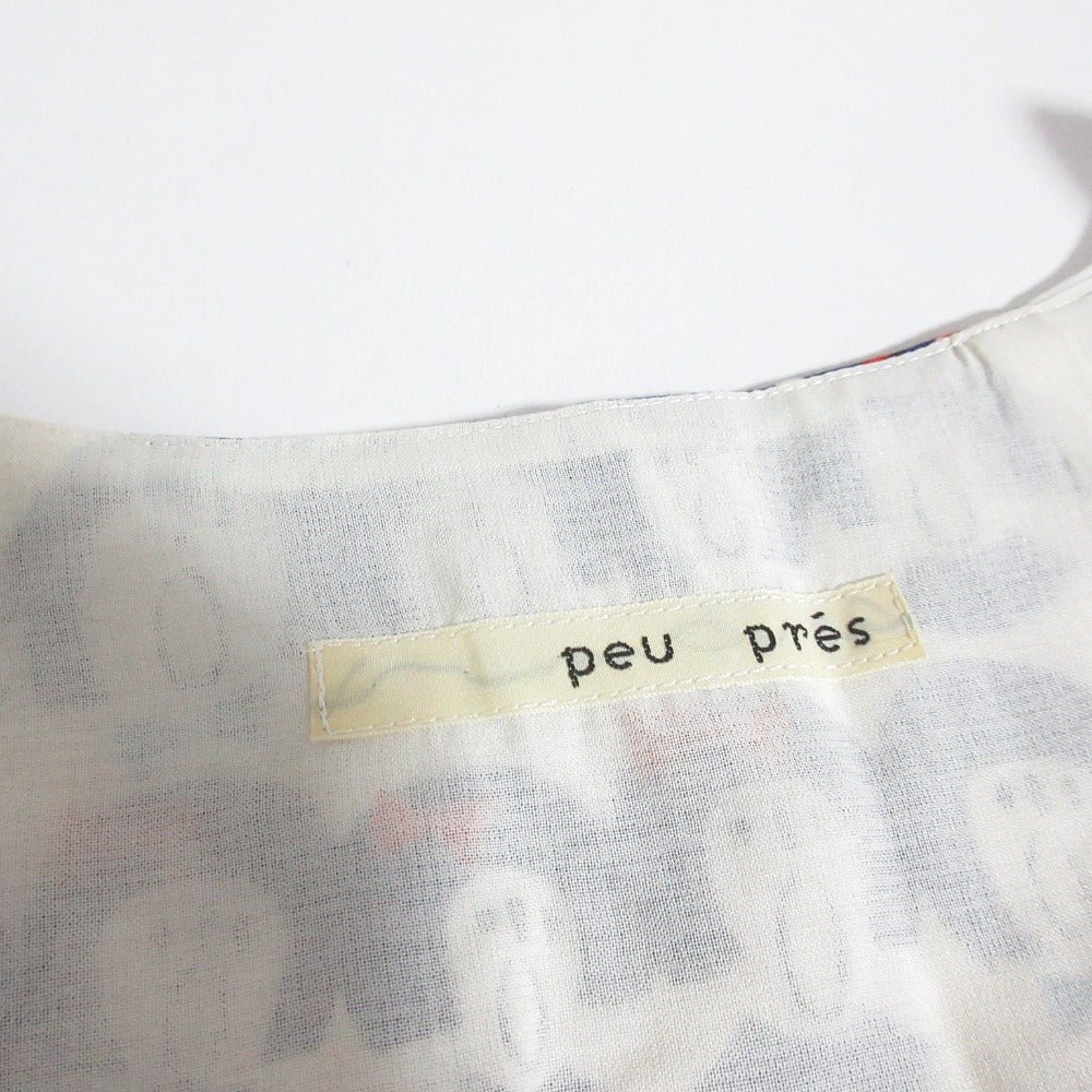 peu pres 出航式 プリント ドレス