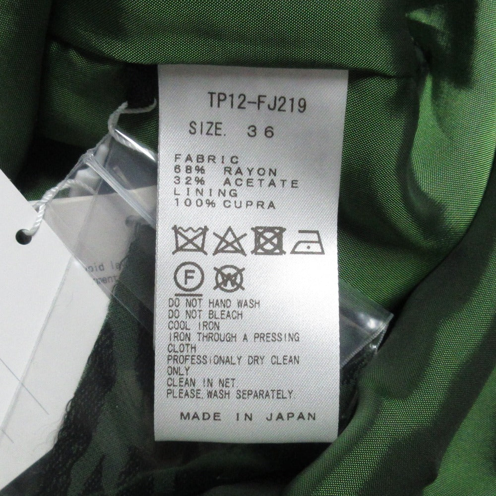 TOGA PULLA アセテート レーヨン ジャカード ブラウス