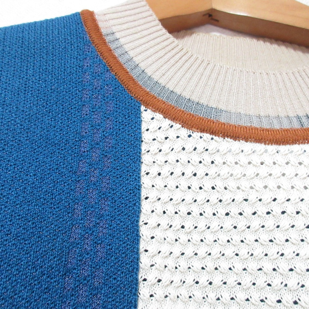 UNITED TOKYO エンブロイダリーコンビネーションニット