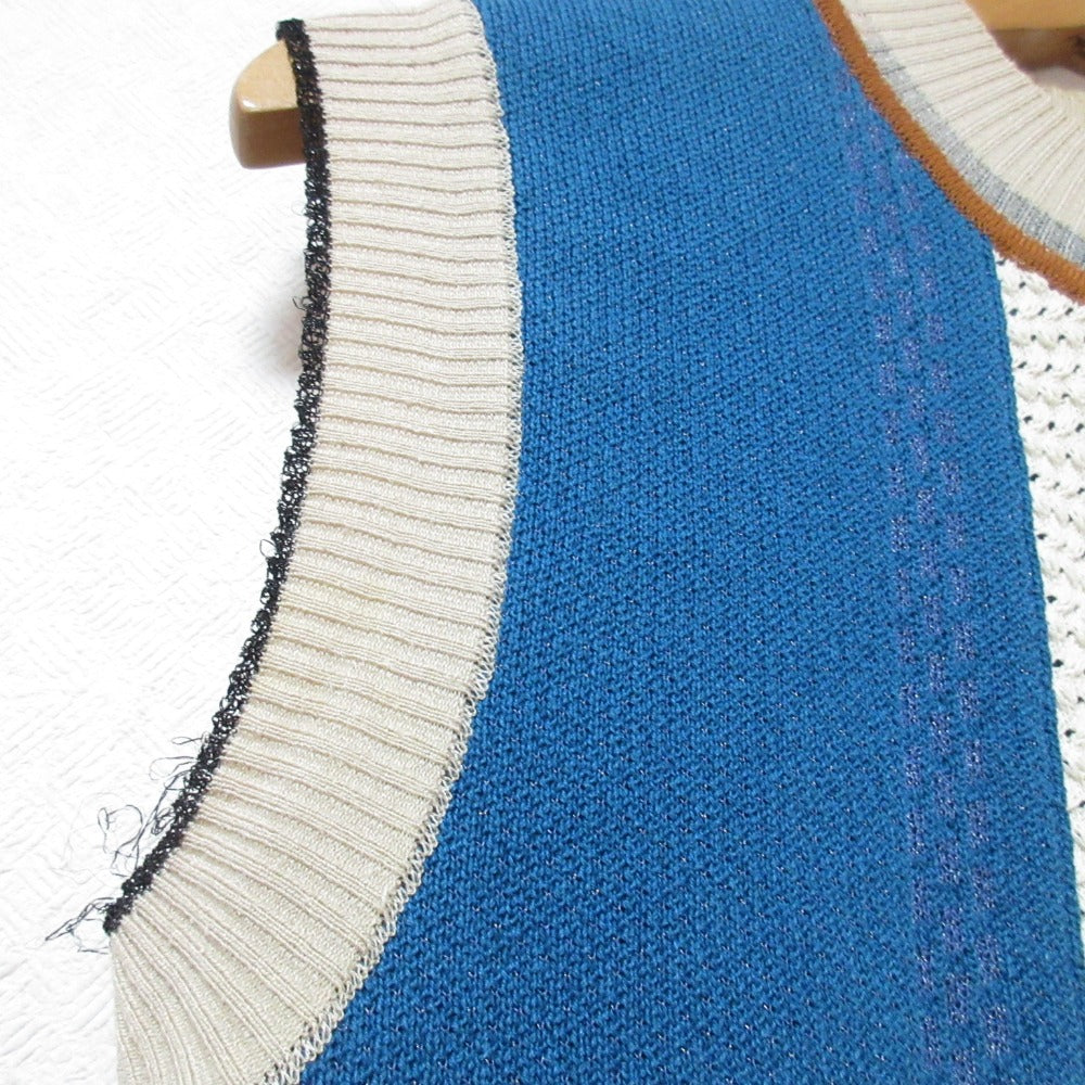 UNITED TOKYO エンブロイダリーコンビネーションニット