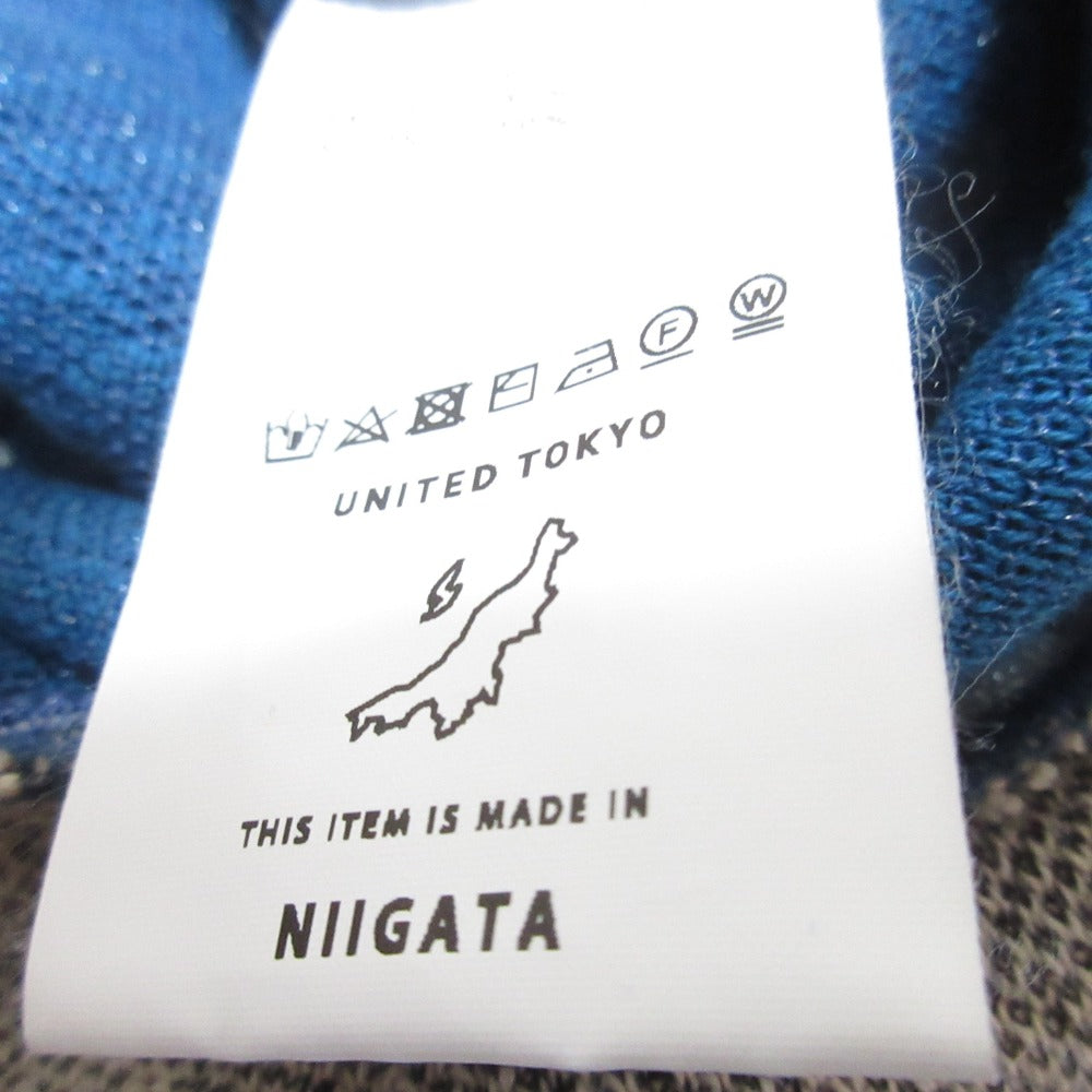 UNITED TOKYO エンブロイダリーコンビネーションニット