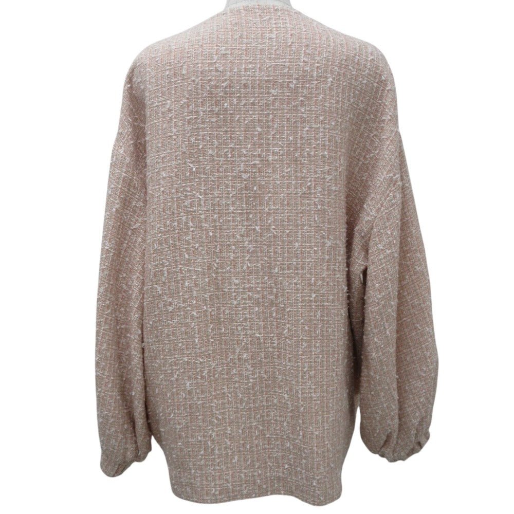 yori ウール ミックス ツイード ノー カラー ジャケット
