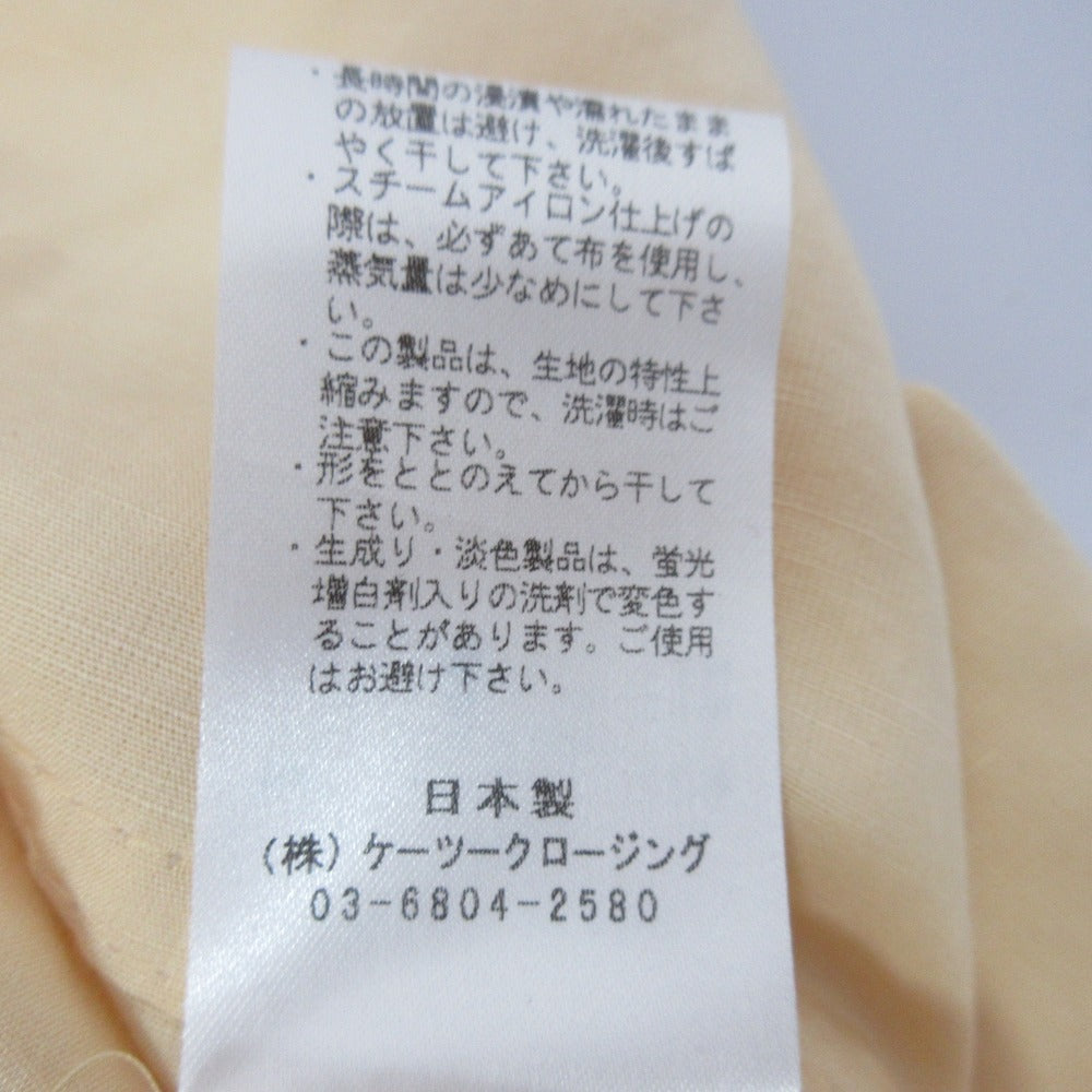 yori リネンブレンドブラウス