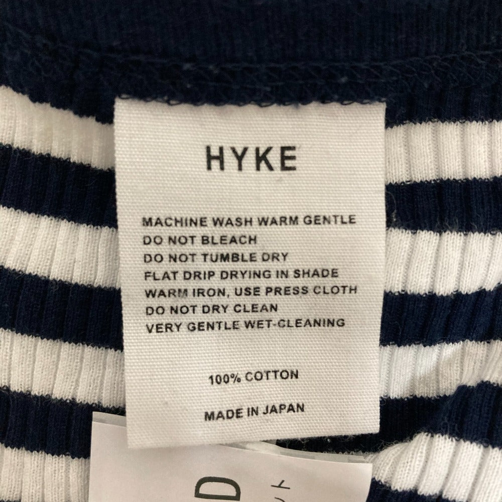 HYKE リブ ニット トップ