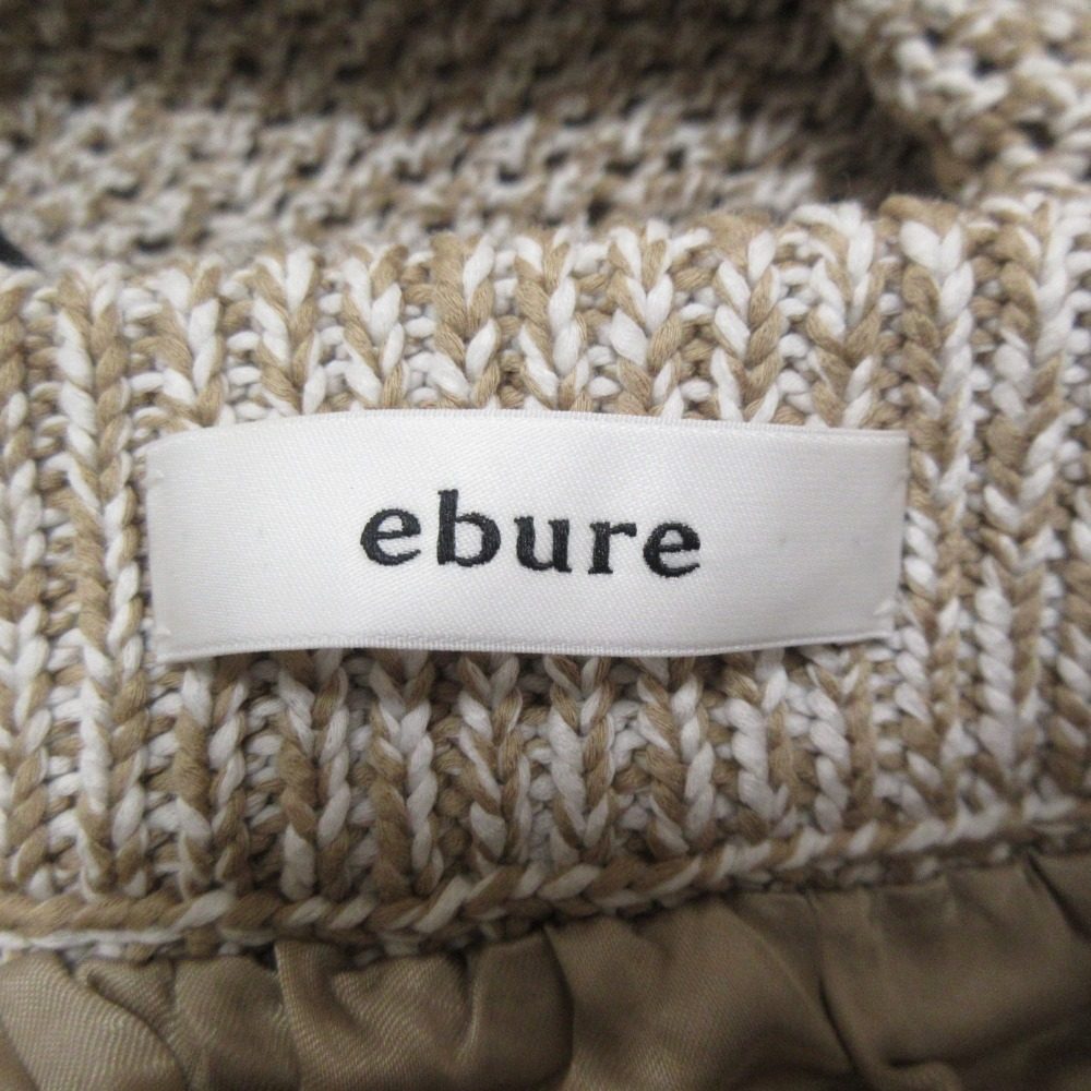 ebure カラー ツイスト ニット スカート
