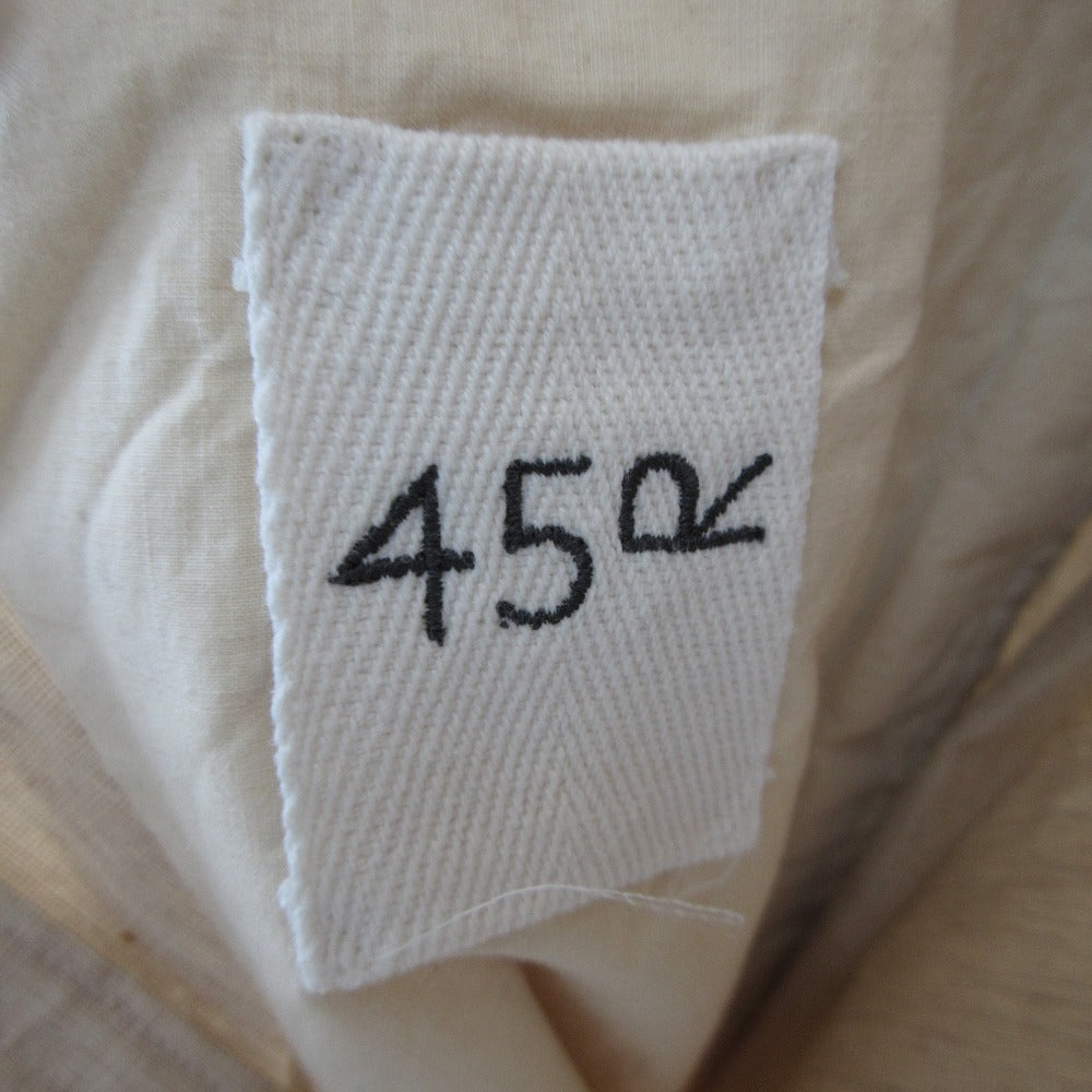 45R コットン リネン ストレッチ パンツ