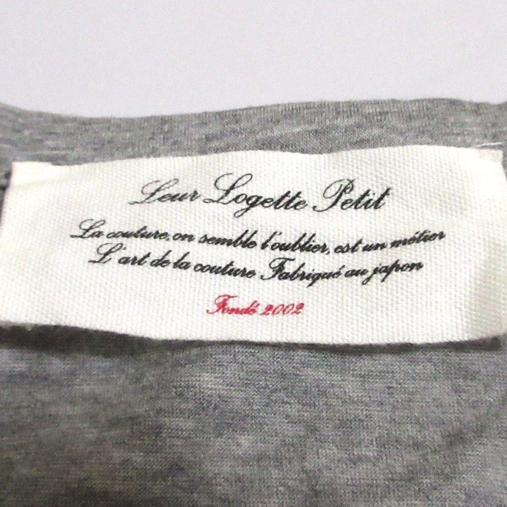 leur logette コットン レース スリーブ トップ
