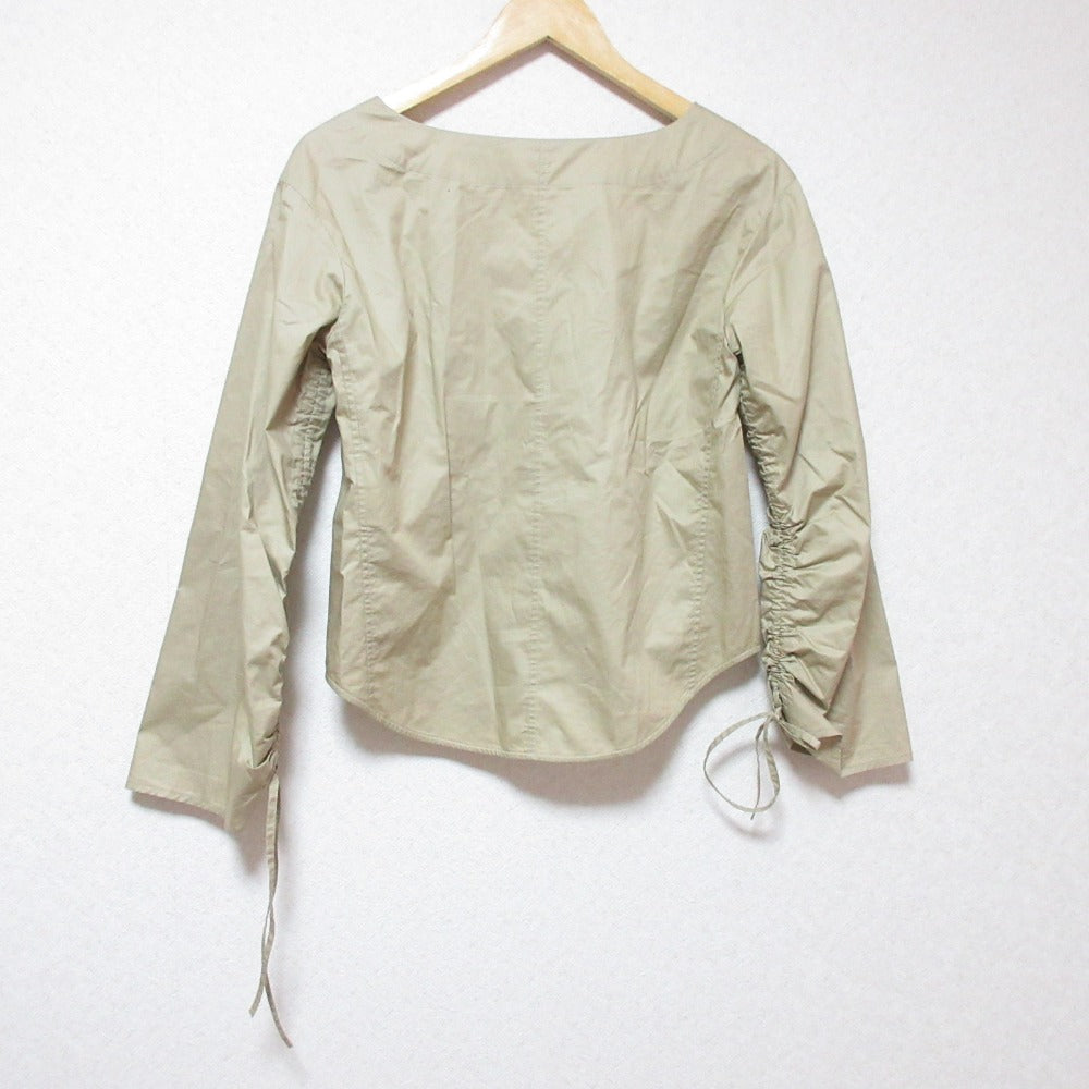 INSCRIRE ノー カラー シャツ ジャケット