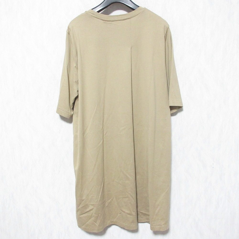 ATON アシンメトリー レイヤードTシャツ ロングカットソー