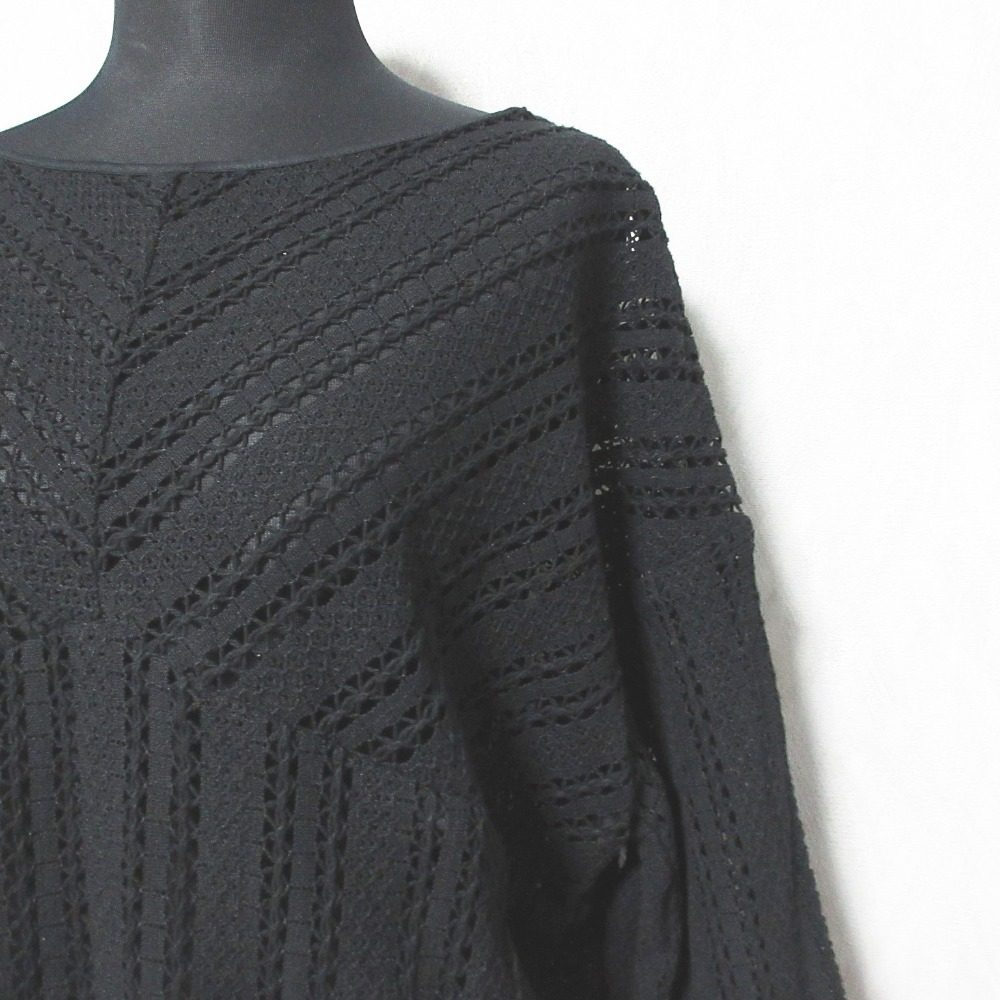 MACPHEE ラッセル レース ボートネック ブラウス