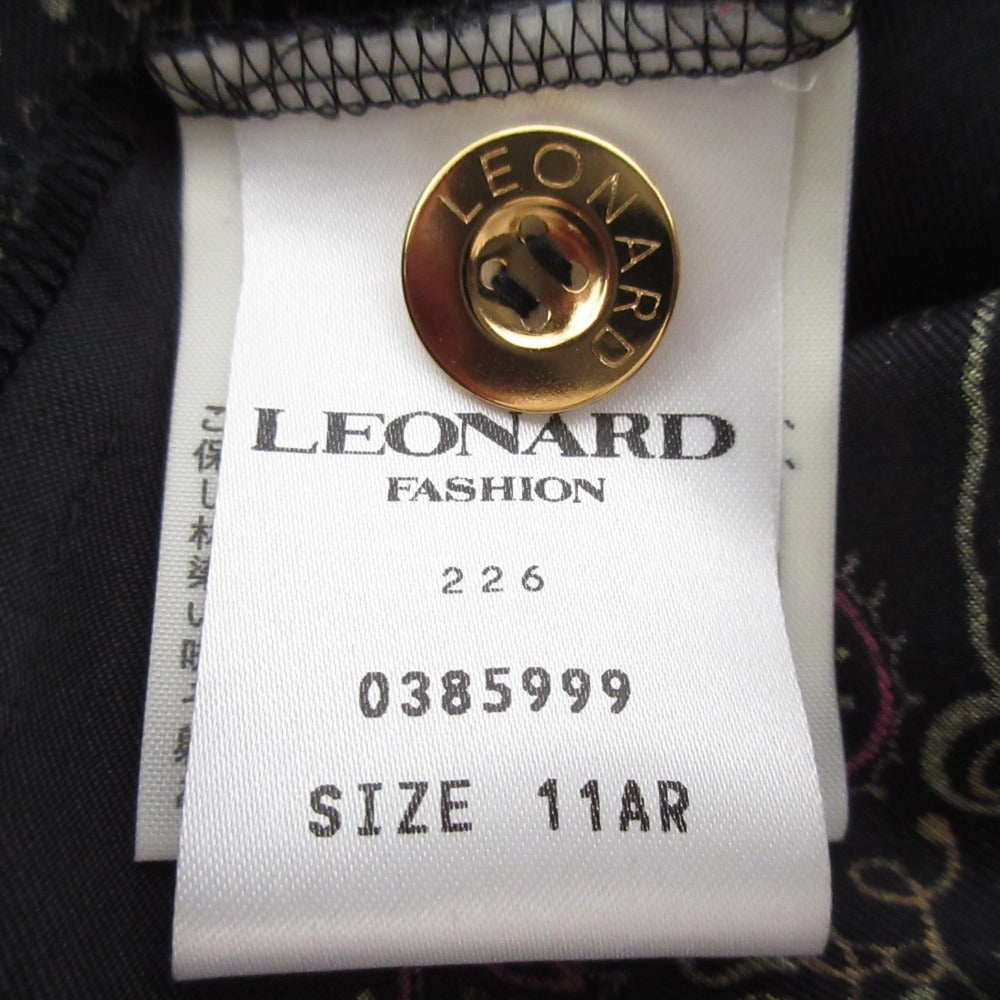 LEONARD プリント シルク シャツ