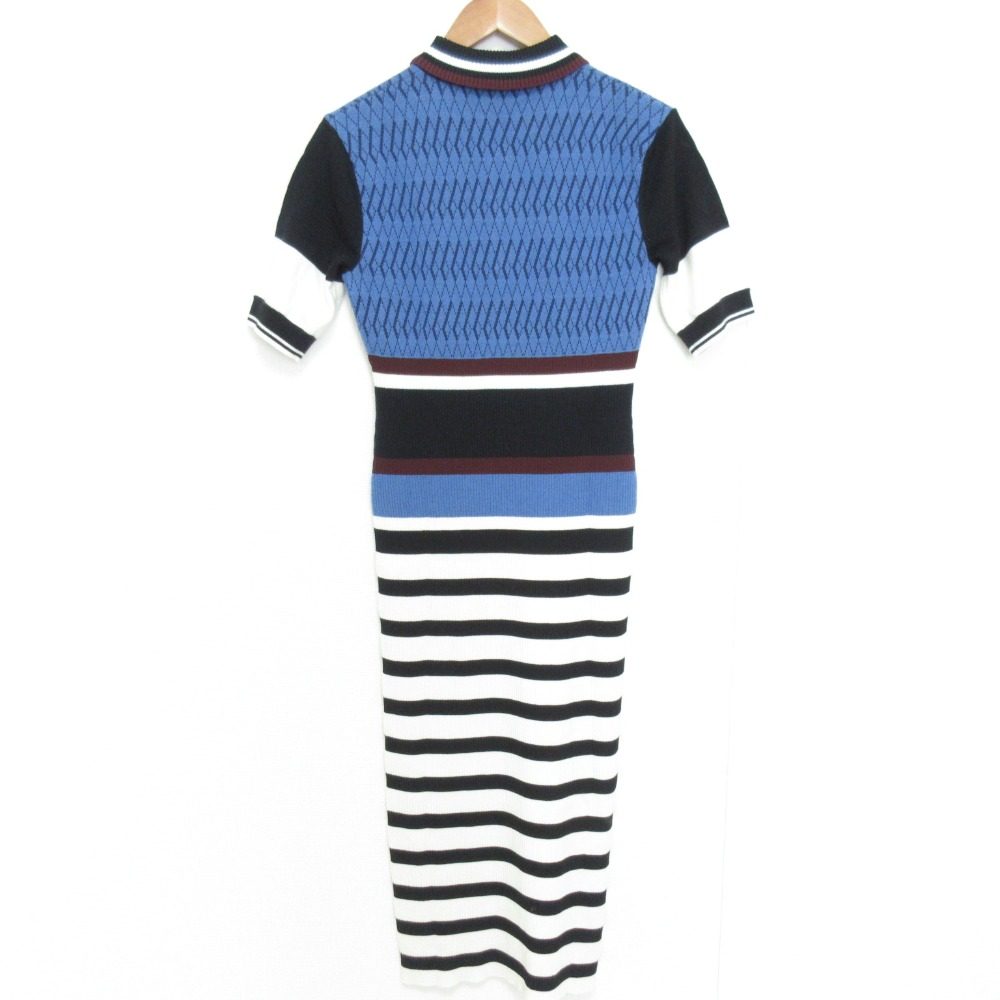 FRED PERRY ジャカード ロング ニット ドレス