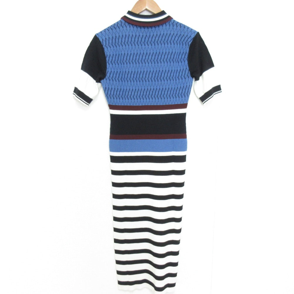 FRED PERRY ジャカード ロング ニット ドレス