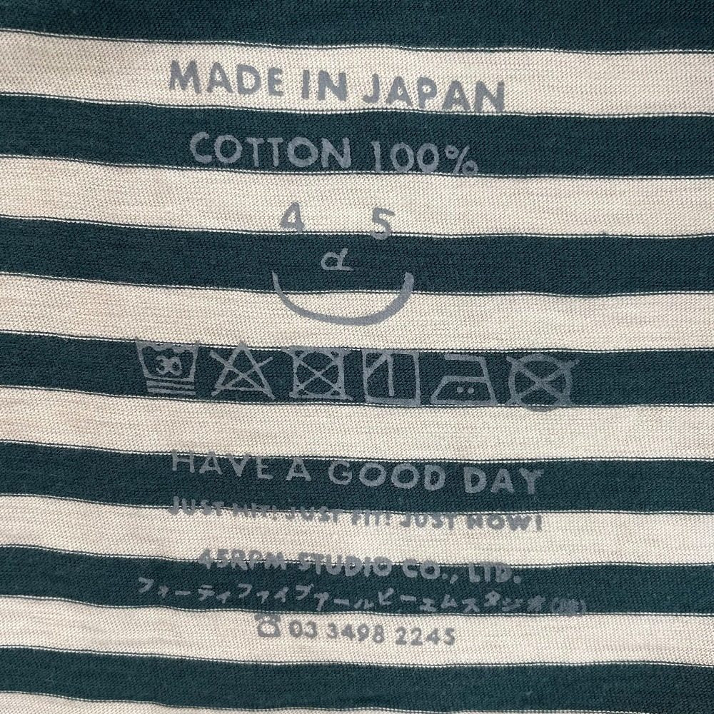 45R スーピマ天竺908オーシャンTシャツ カットソー