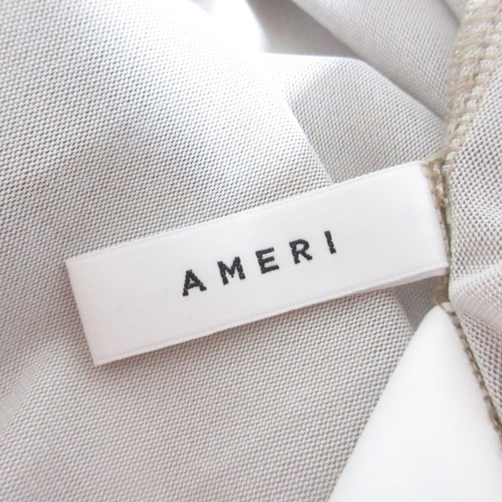 AMERI ハイ ネック シアー カットソー
