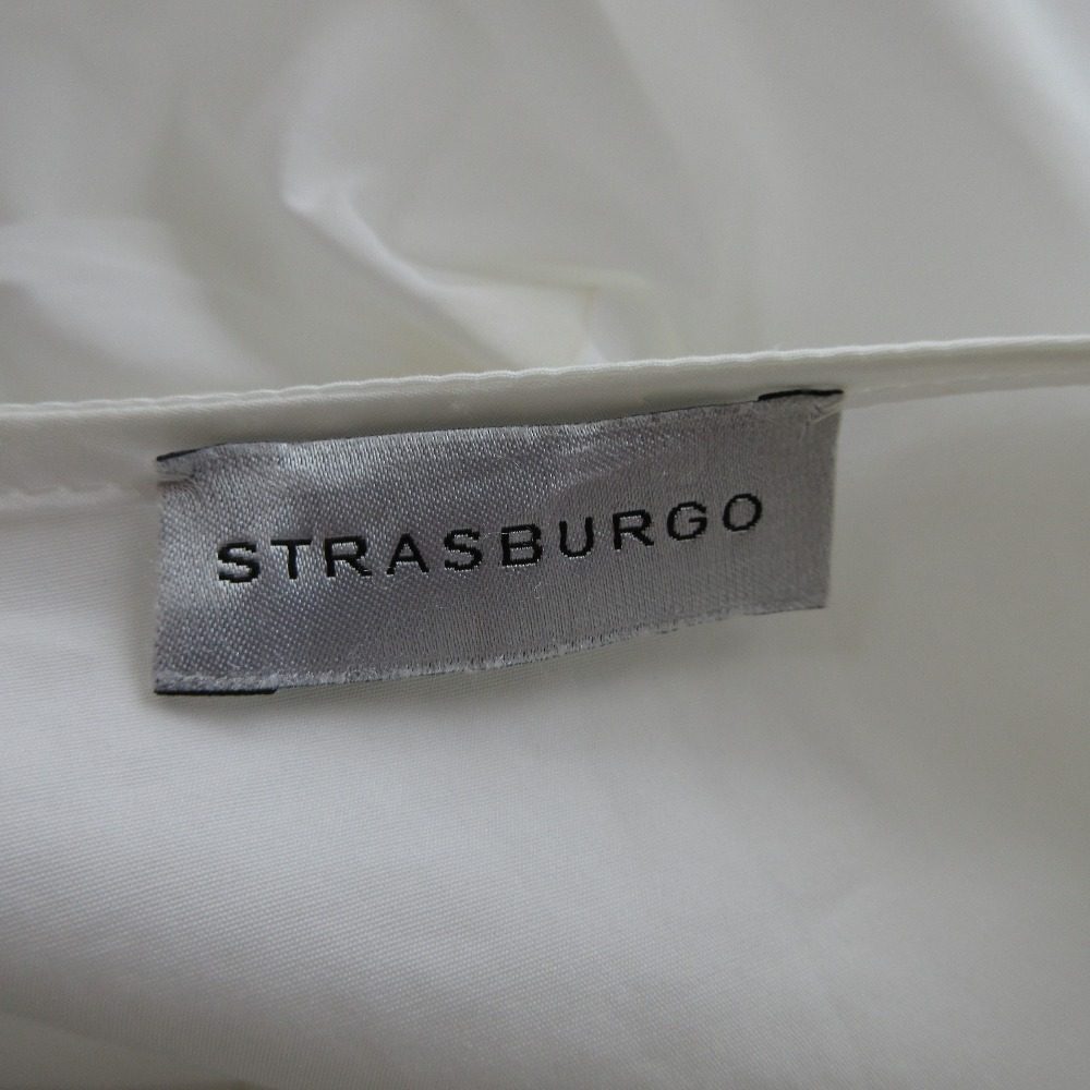 STRASBURGO ノー カラー ブラウス シャツ