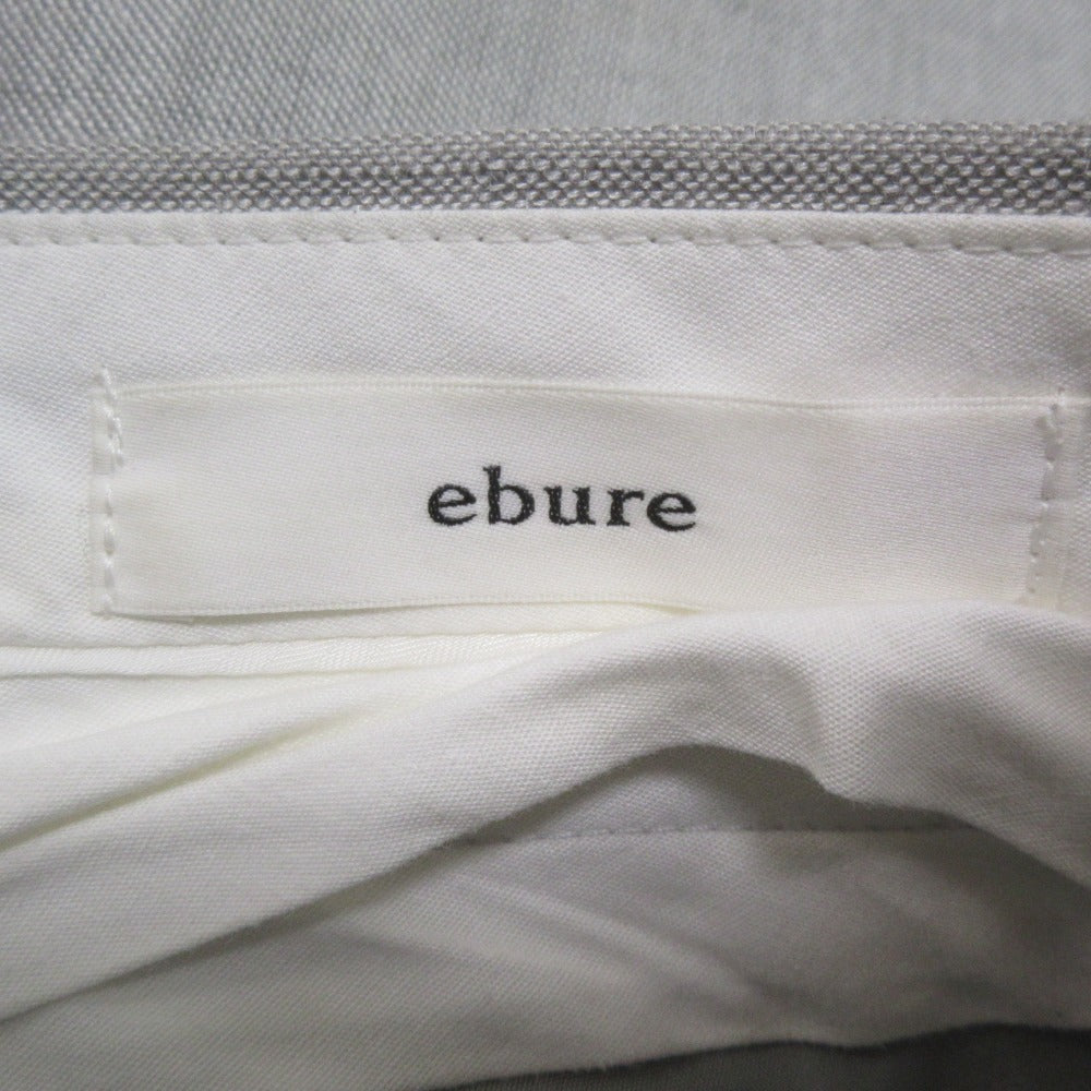 ebure リネン ワイド パンツ
