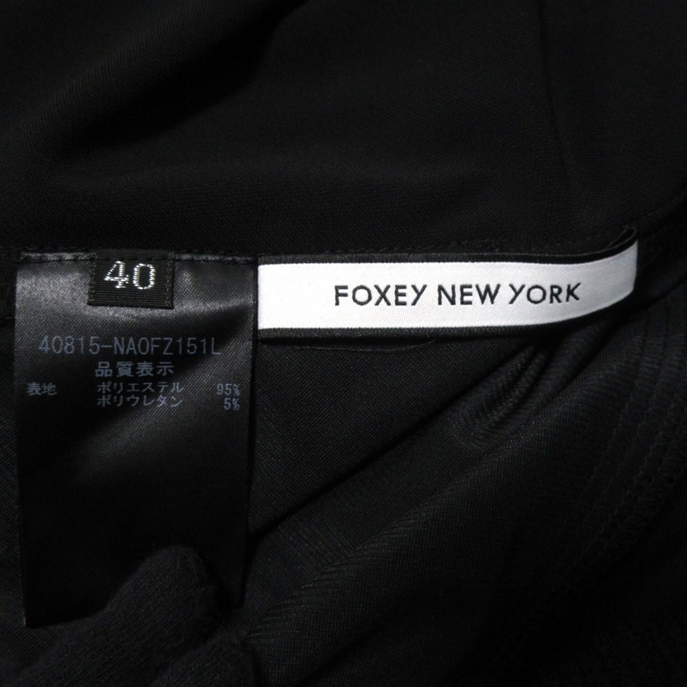 FOXEY NEW YORK フレア ドレス ストレッチ