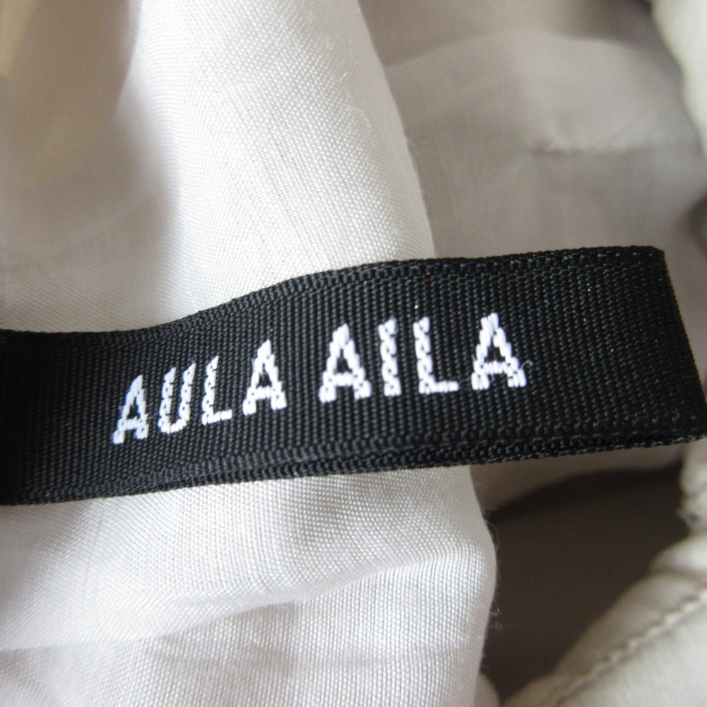 AULA AILA シフォン プリーツ ドレス