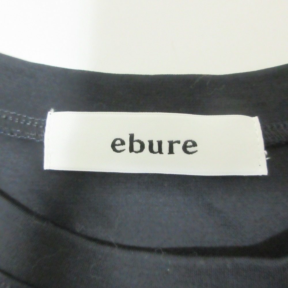 ebure バック ギャザー ロング ドレス