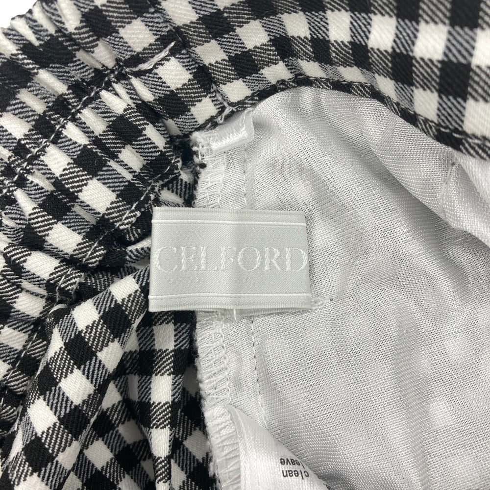 CELFORD ギンガムチェックイージーパンツ
