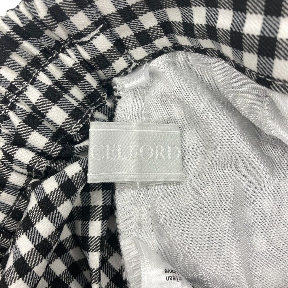 CELFORD ギンガムチェックイージーパンツ