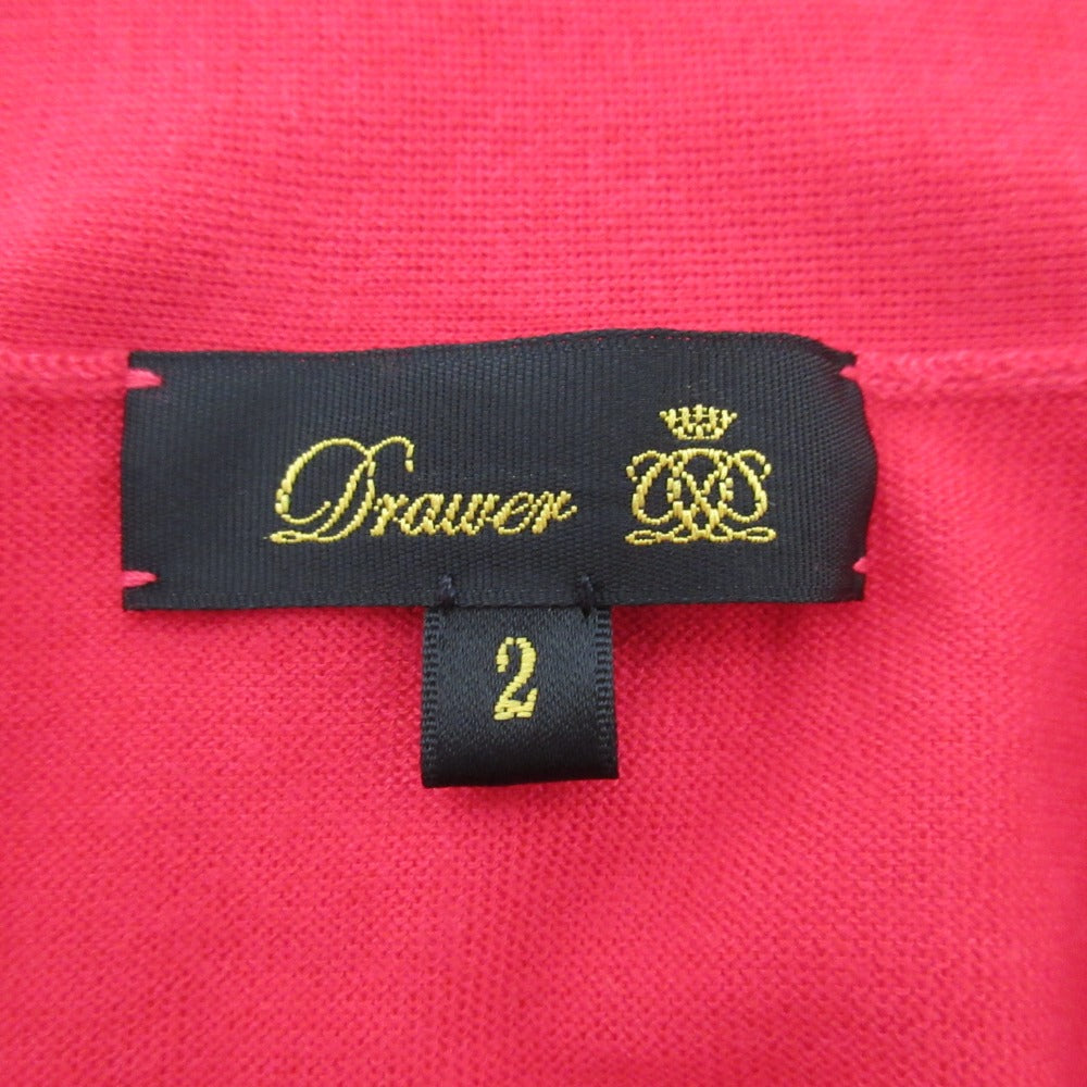 Drawer 18G カシミヤ シルク Vネック カーディガン