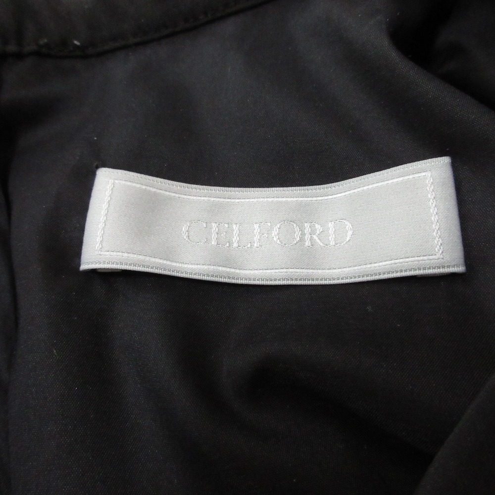 CELFORD ボリューム フリル タイト ドレス