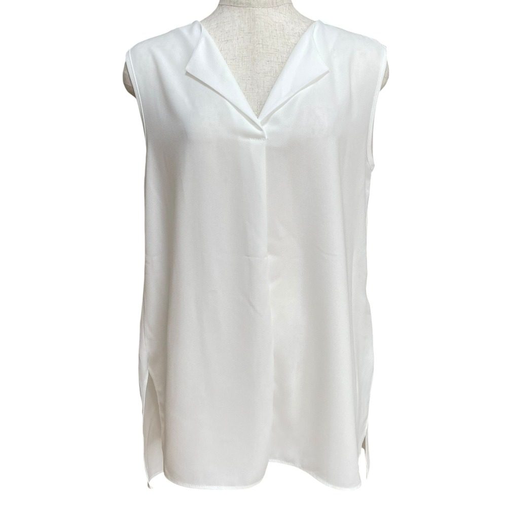 スタイルデリ オープンカラー ノースリーブブラウス