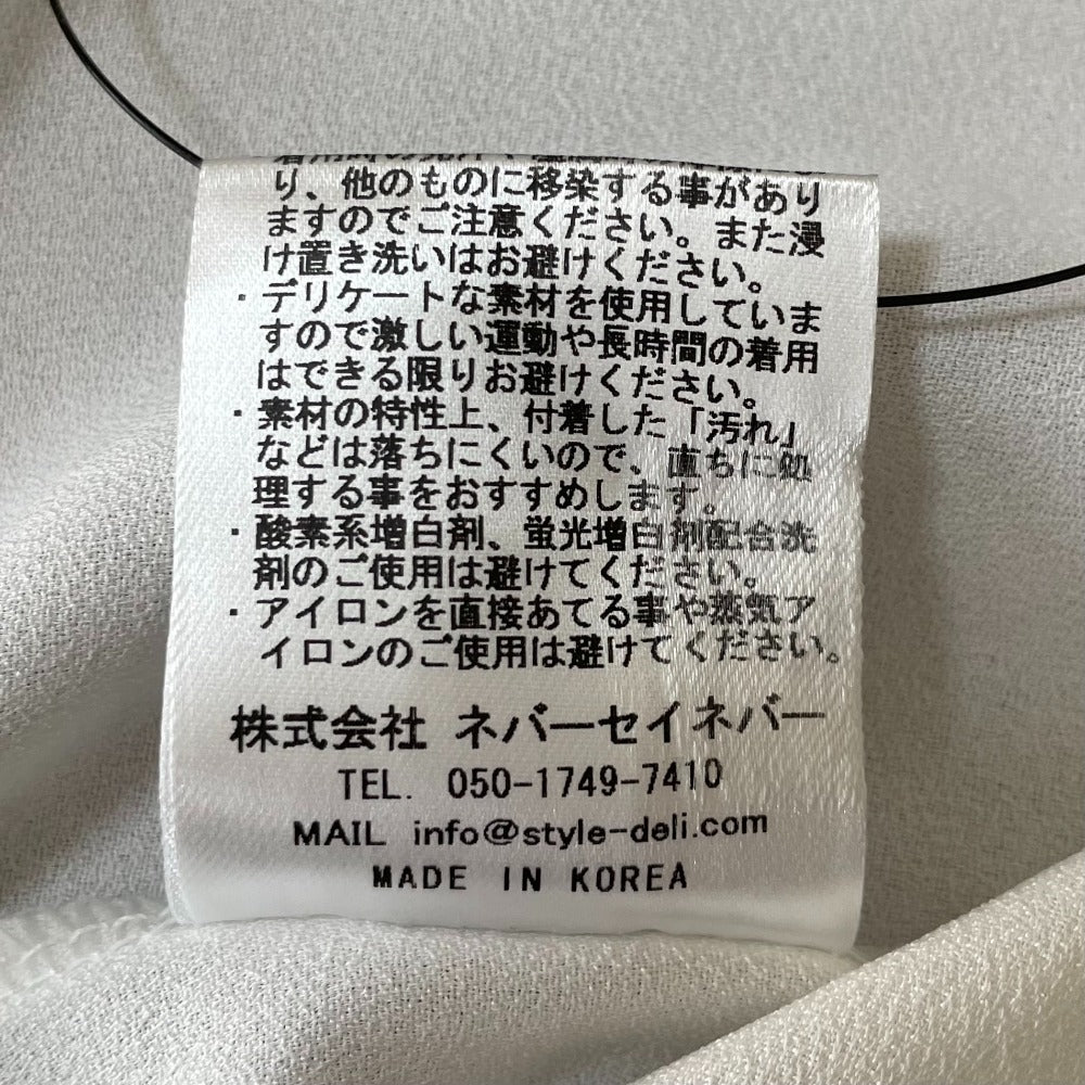 スタイルデリ オープンカラー ノースリーブブラウス