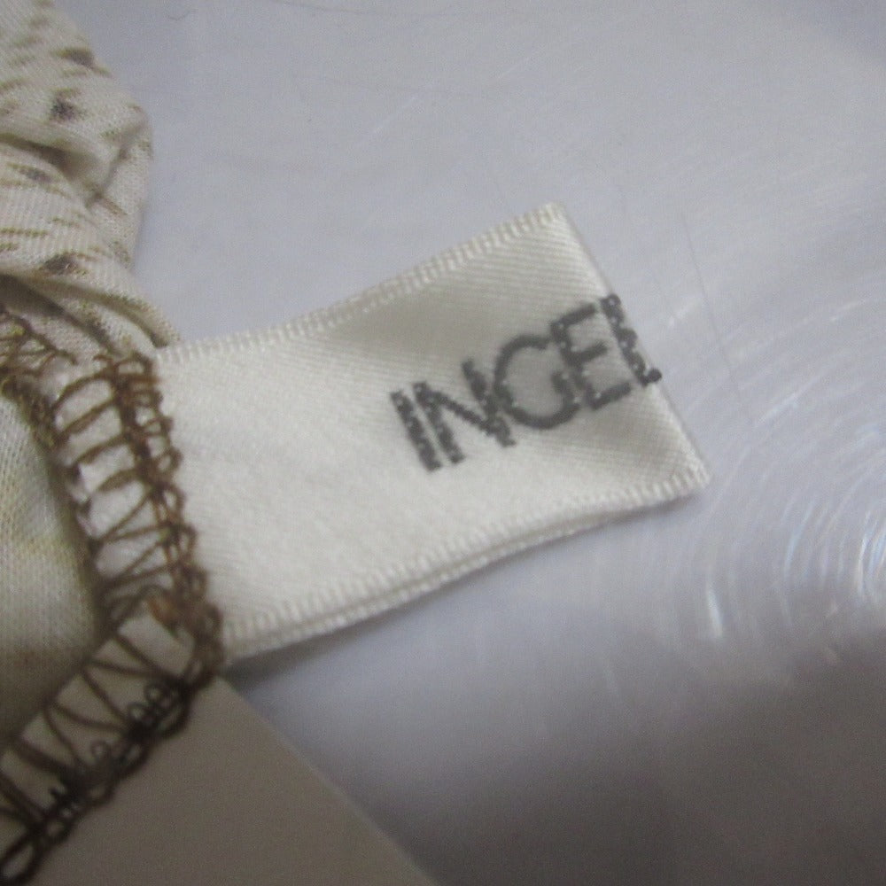 INGEBORG ド フラワー プリント レース ピンタック ドレス