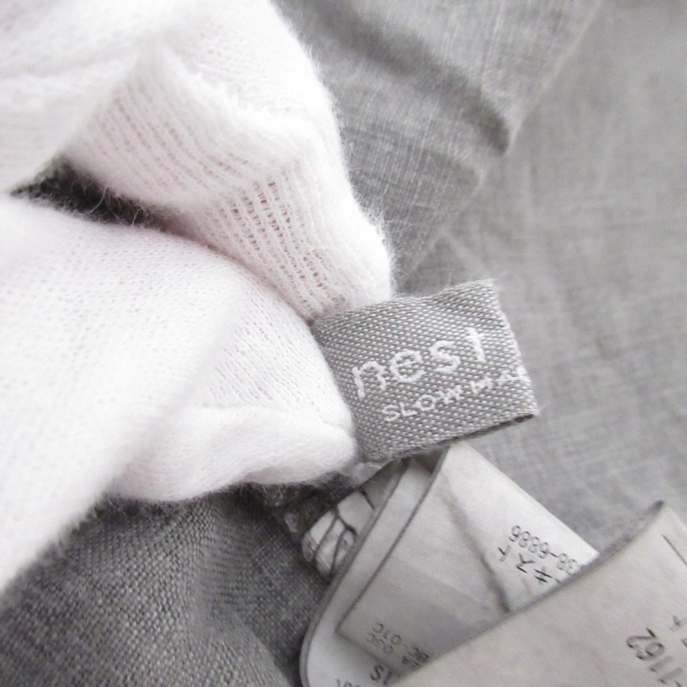 nest Robe スウィッチング ギャザード ドレス コットン ドレス