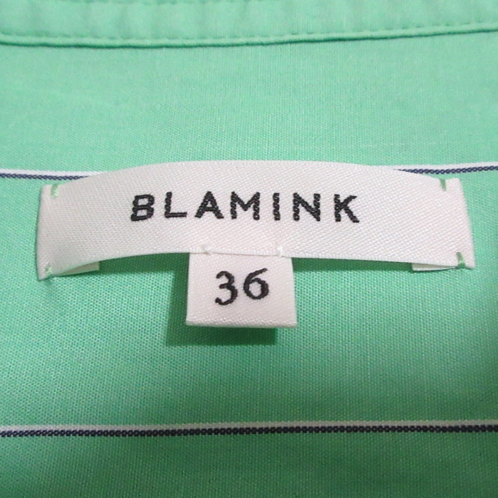 BLAMINK ワイド シルエット バンドカラー ノースリーブ ドレス