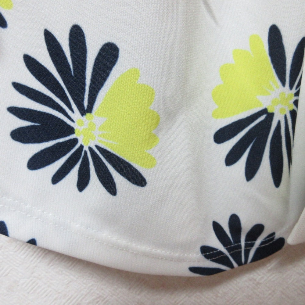 NARACAMICIE フラワープリント ボウタイ 長袖ブラウス