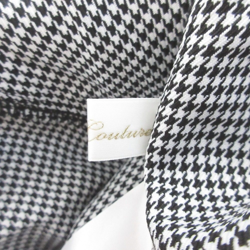 And Couture ハウンドトゥース ロング ドレス