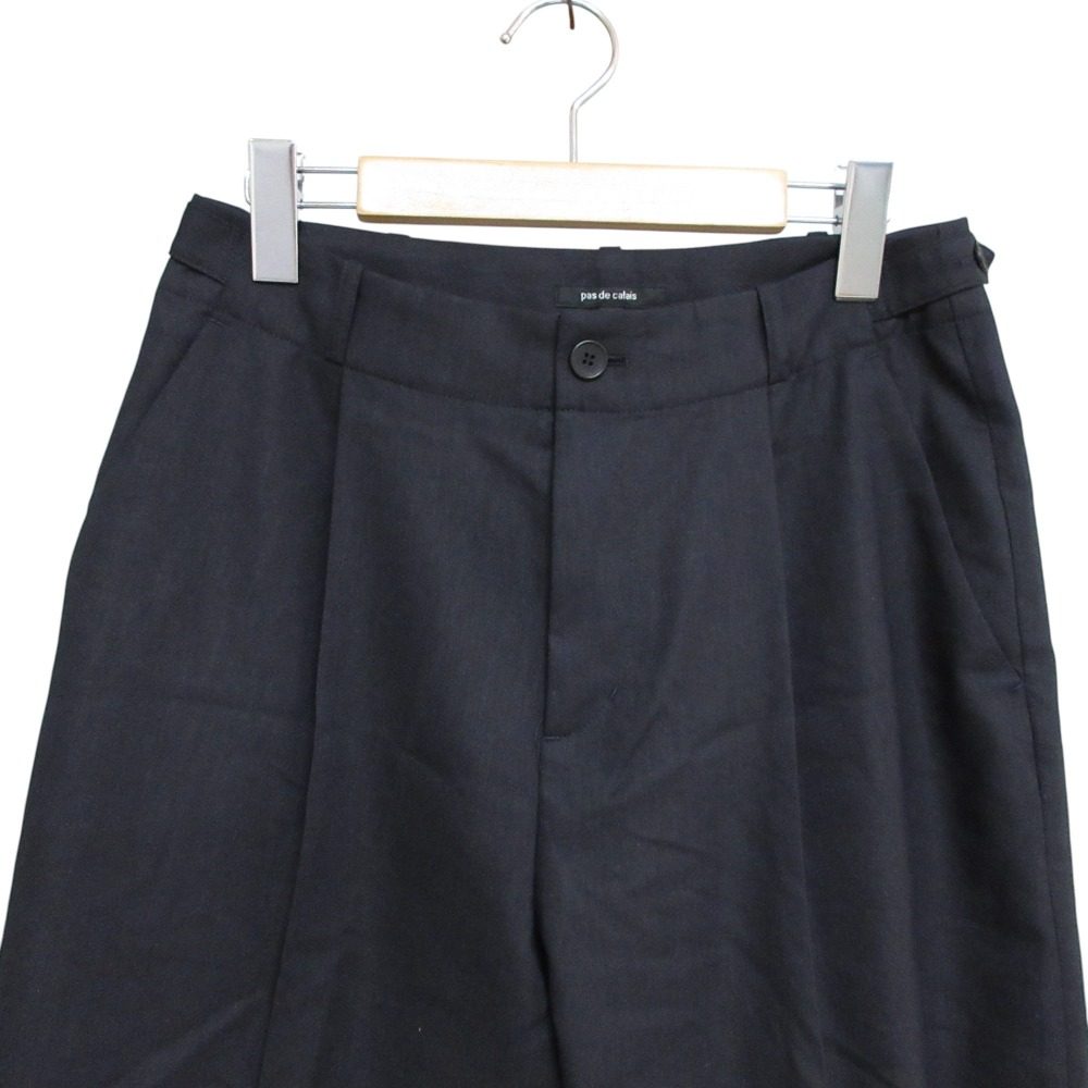 pas de calais コットン リネン テーパード パンツ