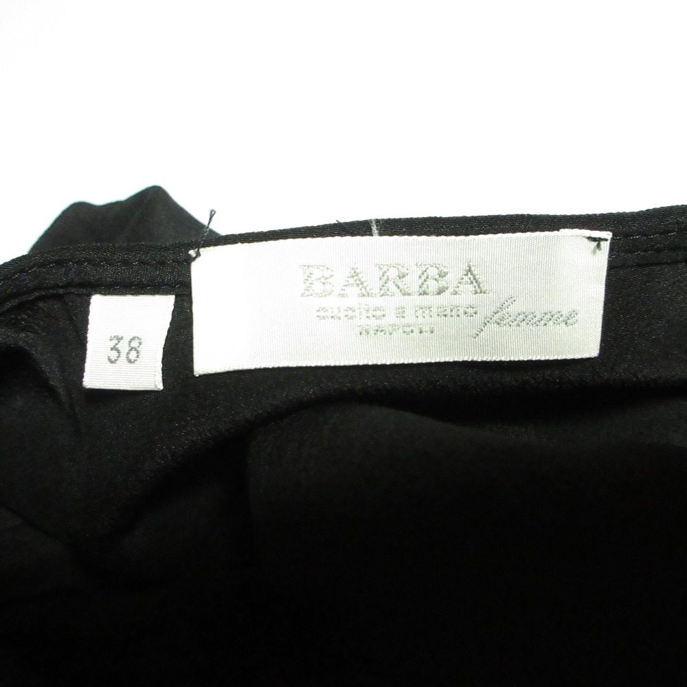 Barba シルク プルオーバー ブラウス