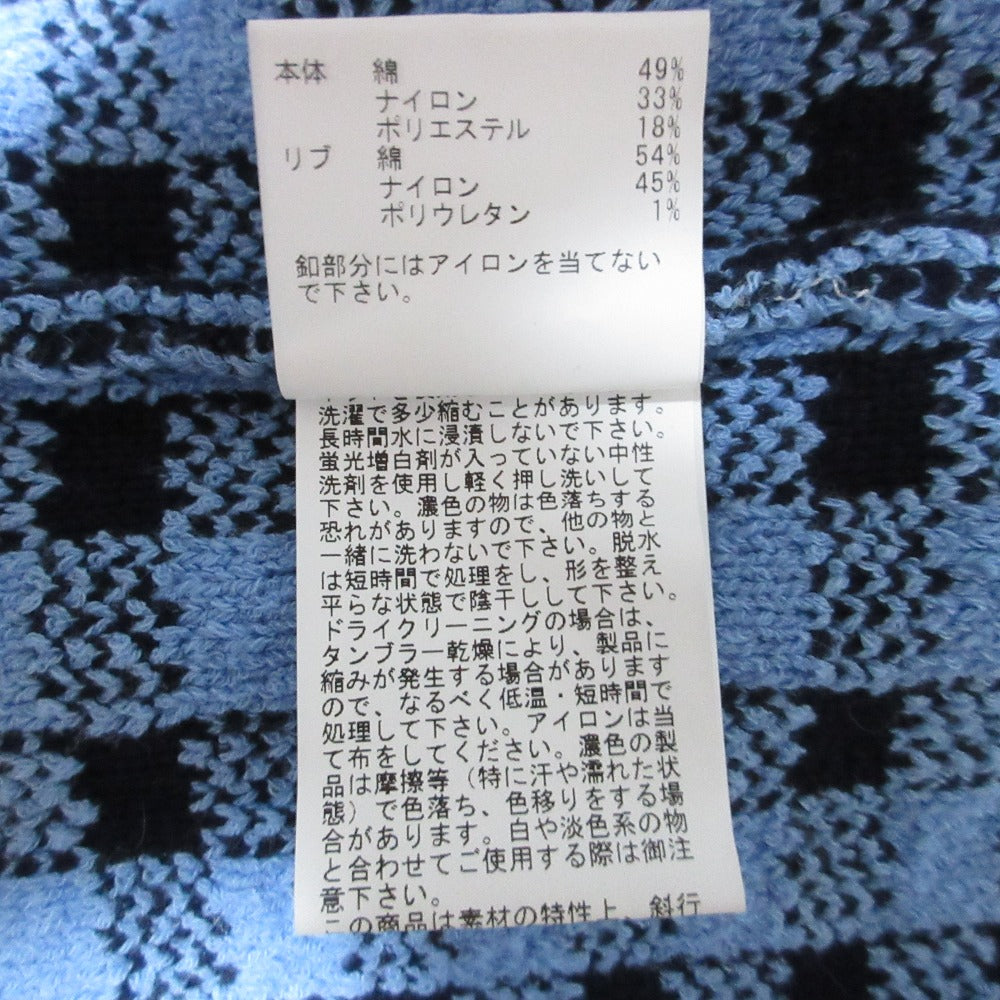 ANAYI チェック ニット カーディガン