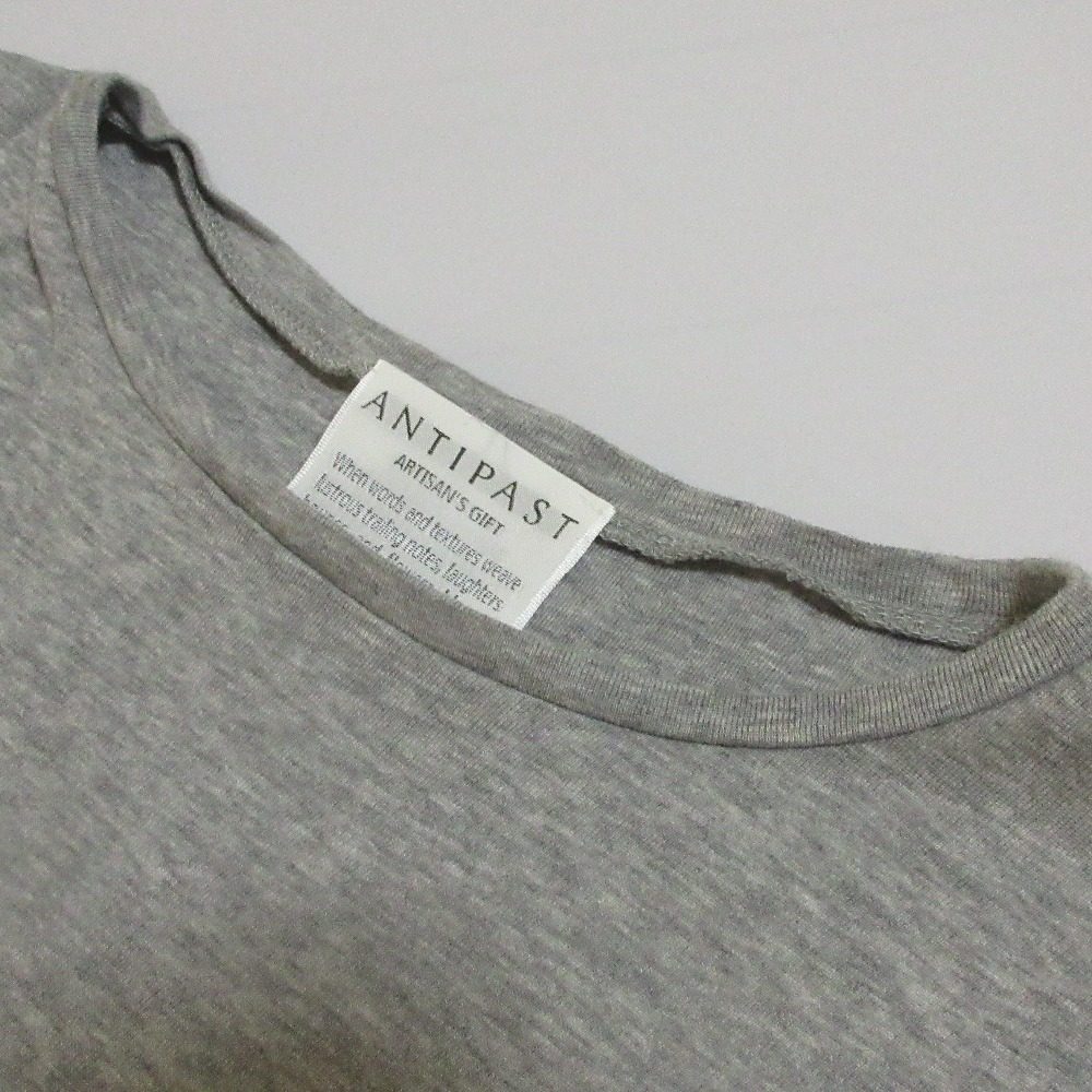 ANTIPAST メッシュスリーブニットカットソー