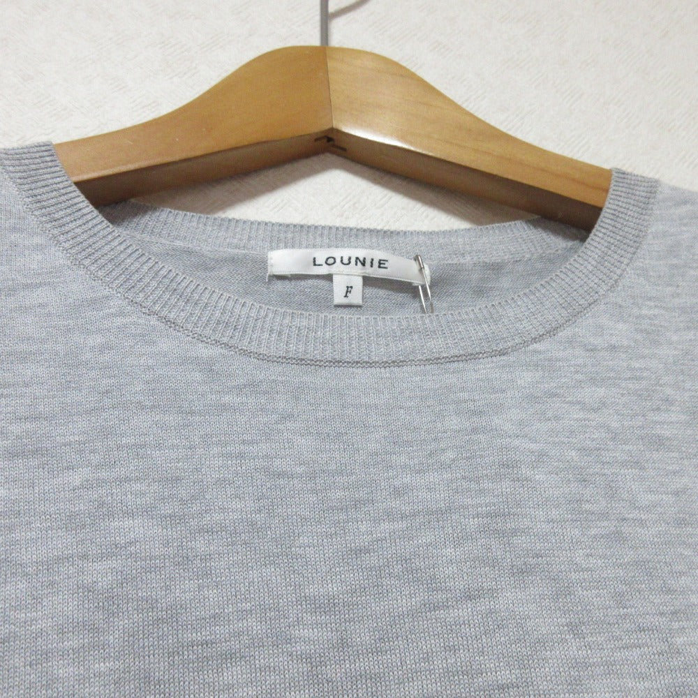 LOUNIE シルク ブレンド ノースリーブ ニット チュニック